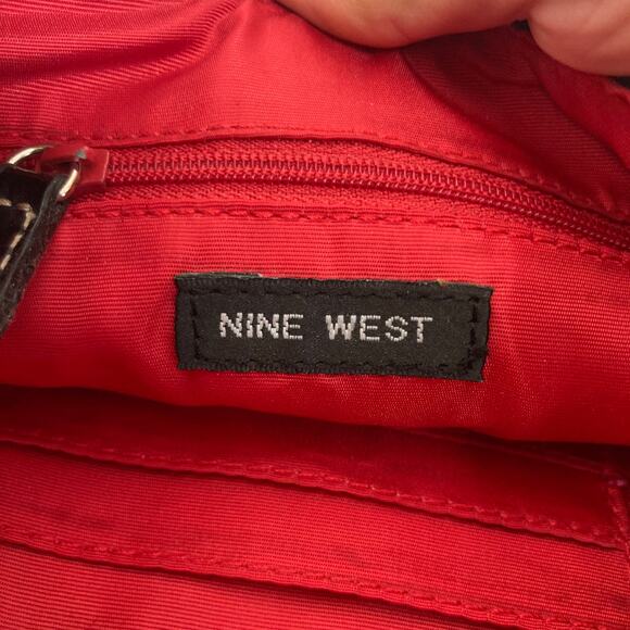 Nine West Black Patent Leather Crocodile Bag - Picture 5 of 6